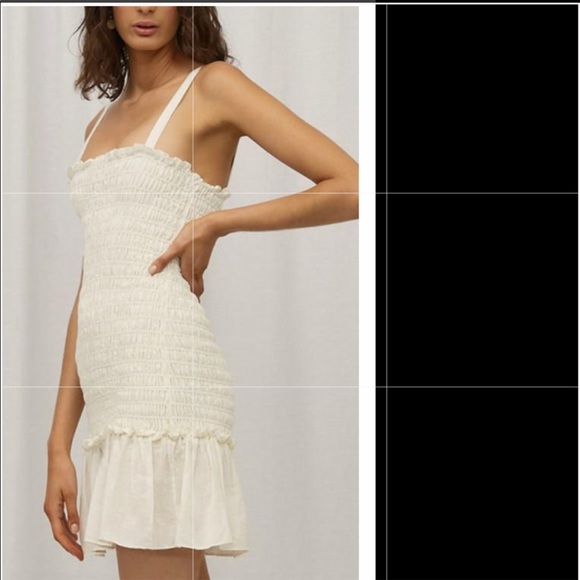 💥CLEARANCE!!💥 NWT Samba Shirred Strappy mini blanc - Picture 2 of 11